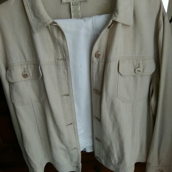 Easy Spirit Linen Jean Jacket - Picture 5 of 5